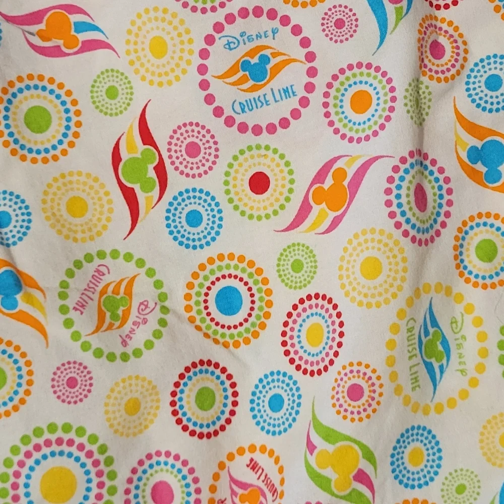 Disney Multicolor Circle Print Pajama Pants - White Base - Picture 3 of 3